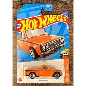 Hot Wheels Orange MAZDA REPU Pick Up Truck 1:64 Diecast